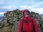 Lottie by the cairn