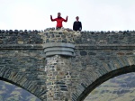 Ellen and Alison on the bridge
