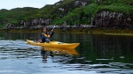 Brigitte paddling