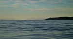 Scalpay light, with Cuillin background