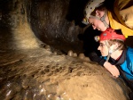 Ralph and Ian admire flowstone