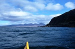 Rounding Cailleach Head, Ben More Coigach is visible