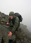 Jess high on Sgùrr Alasdair