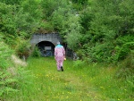 Goon approaches the west portal