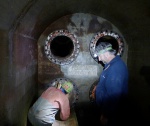 Entering the first storage cell.