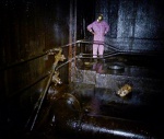 Heating pipes at the sump