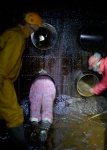 Goon attempts the cavers' exit