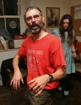 Anthony and his air guitar
