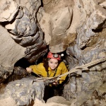 Serena descending Lancaster Hole