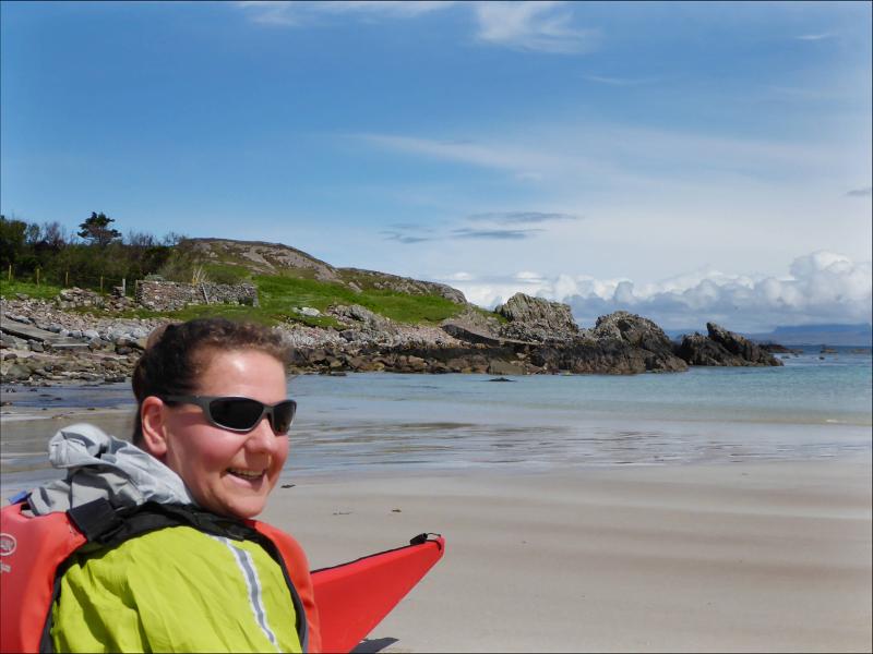 20150621-120238.jpg - Annie at Mellon Udrigle beach