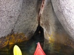 Entering the cave proper