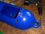 Cut opening in fender