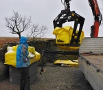 The materials arrive