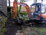 Digging out a base