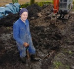 Bill, happy in his hole