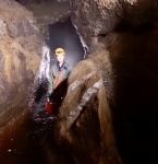 Phil in stream passage
