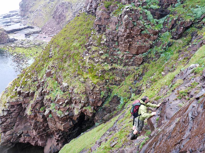 20180613-135413.jpg - Scrambling up above the cave