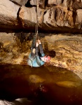 How not to climb down a handline