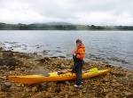 Lucy and Ealasaid shortly after landfall on Eilean Dubh