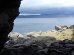 View from a sea cave