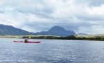 Heading back, with Slioch behind