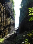 Looking out from Spar Cave