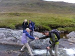 Crossing Abhainn nan Leac